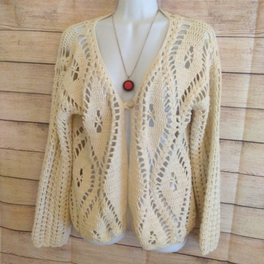 Crochet styled sweater